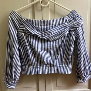 Zara Off-the-Shoulder Crop Top